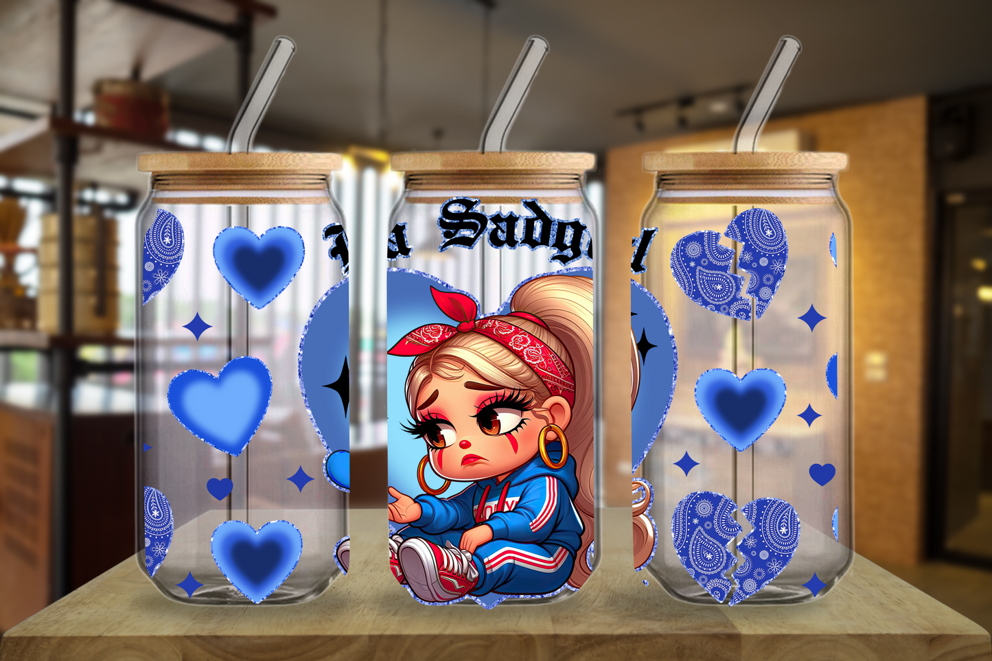 Roxx-022 Decal Sticker Transfer for Libbey glass can of 16oz.