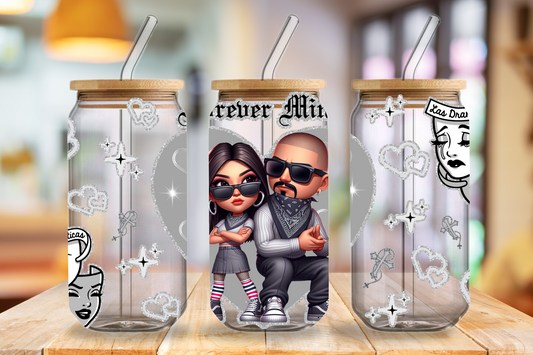 Roxx-020 Decal Sticker Transfer for Libbey glass can of 16oz.